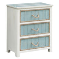 South Shore Blue And White 3 Drawer Accent Chest