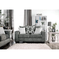 Furniture Of America Southampton Grey Fabric Contemporary Loveseat