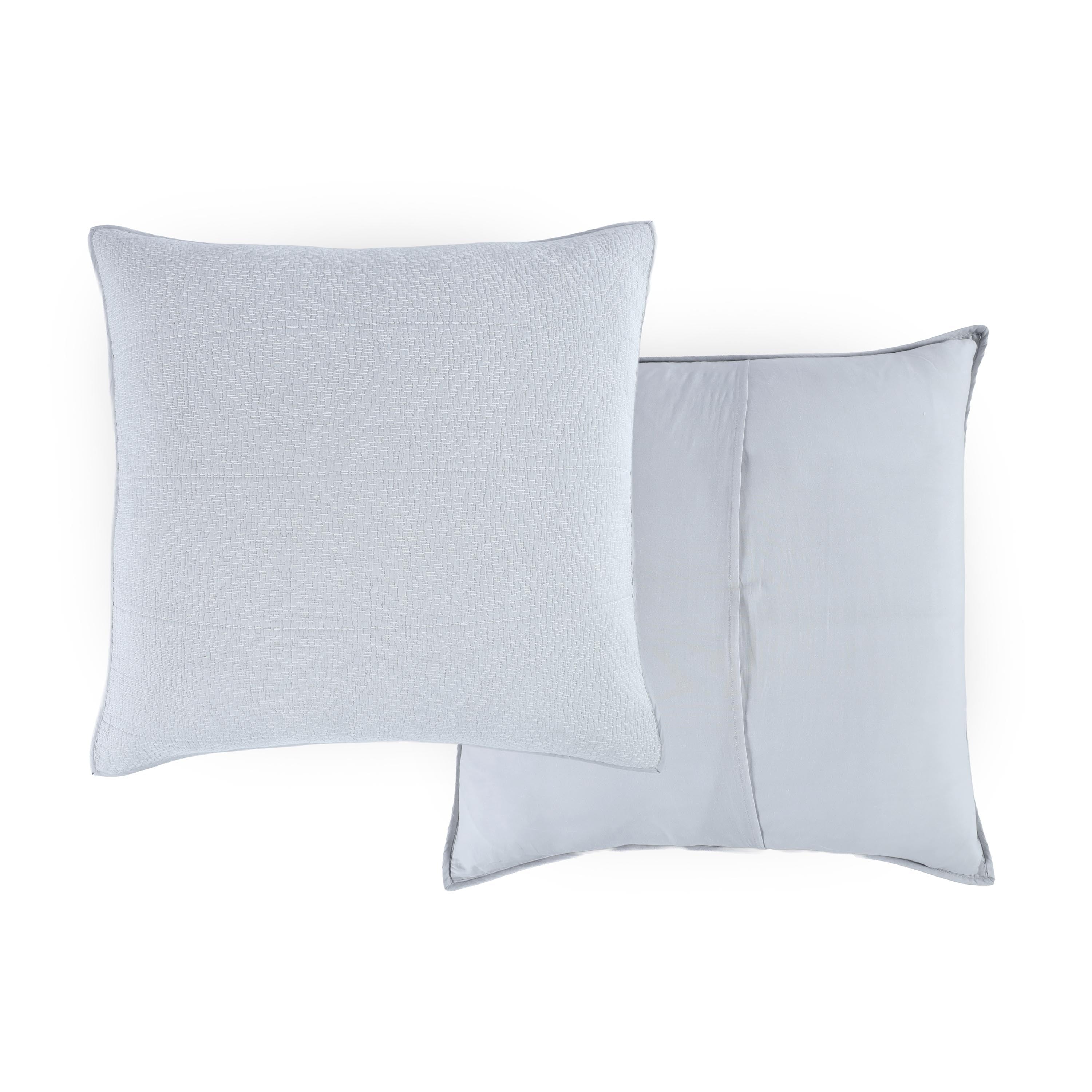 Southern Tide Tideline Coverlet Euro Gray White Sham