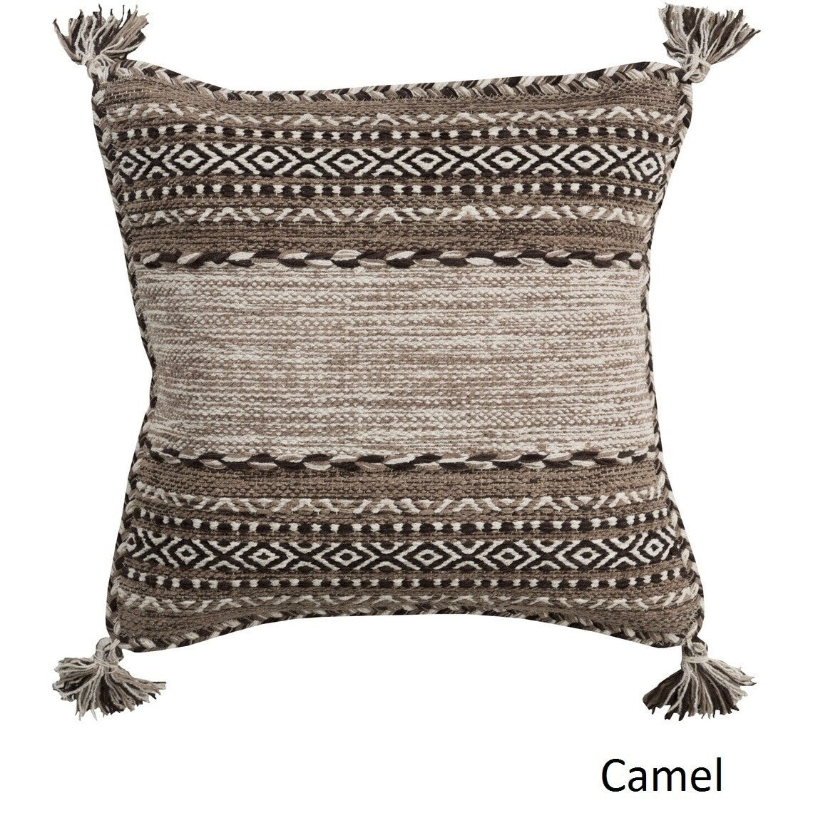 Southwest Tassels 22 Inch Poly Or Feather Down Filled Pillow