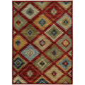 Southwest Tribal Red Multi Rug 53 X 76 53 X 76