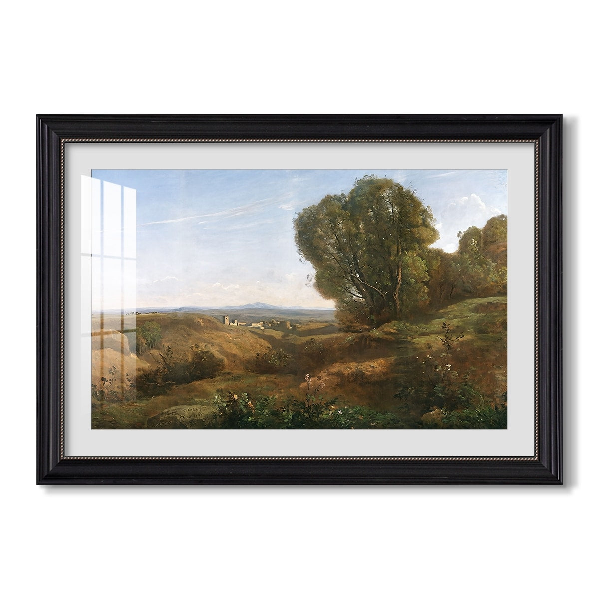 Souvenir Of C 1853 Jean Baptiste Camille Corot Custom Framed Print