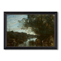 Souvenir Of The 1865 Jean Baptiste Camille Corot Custom Framed Canvas