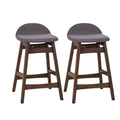 Space Savers Modern Upholstered 24 Inch Counter Height Barstool