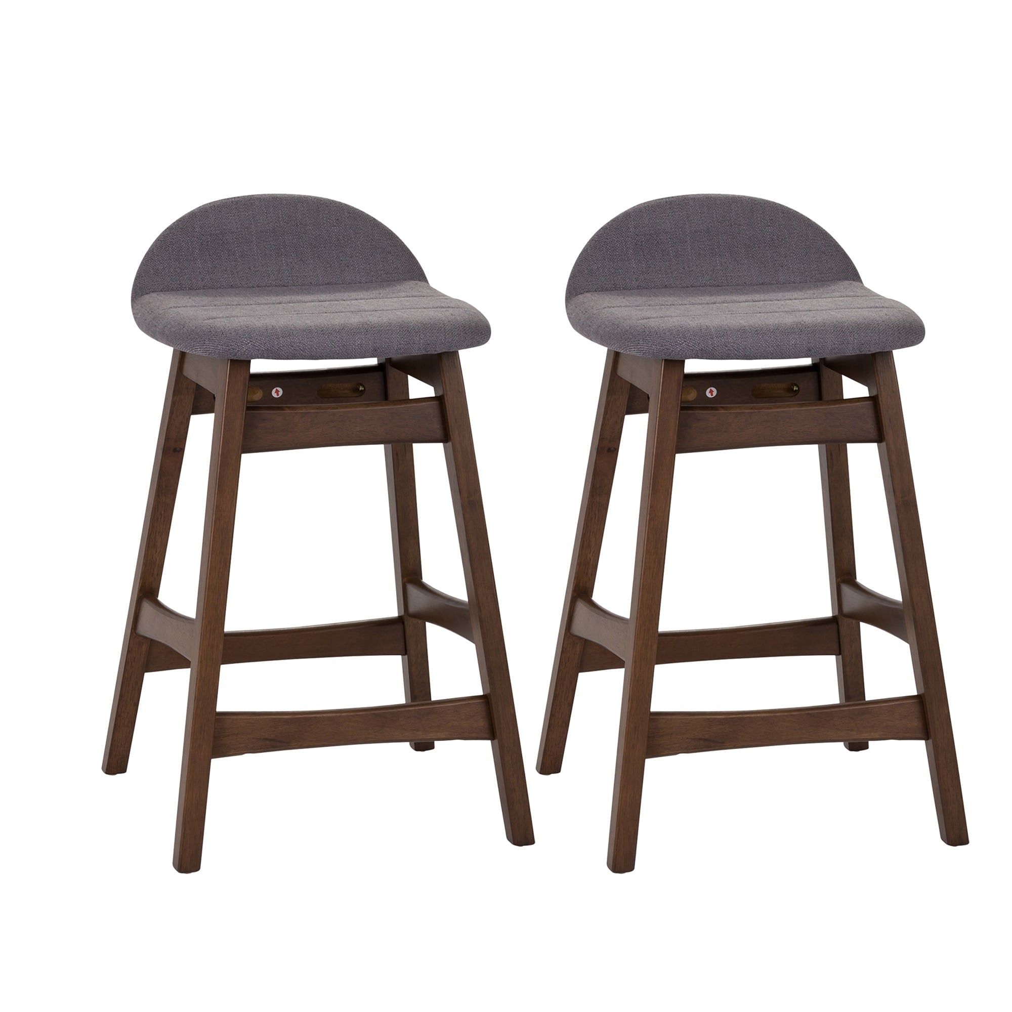 Space Savers Modern Upholstered 24 Inch Counter Height Barstool