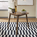 Space Savers Satin Walnut Triangle Table