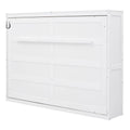 Full Queen Space Saving Murphy Wall Bed With Flexible Slats And No Box Spring Needed