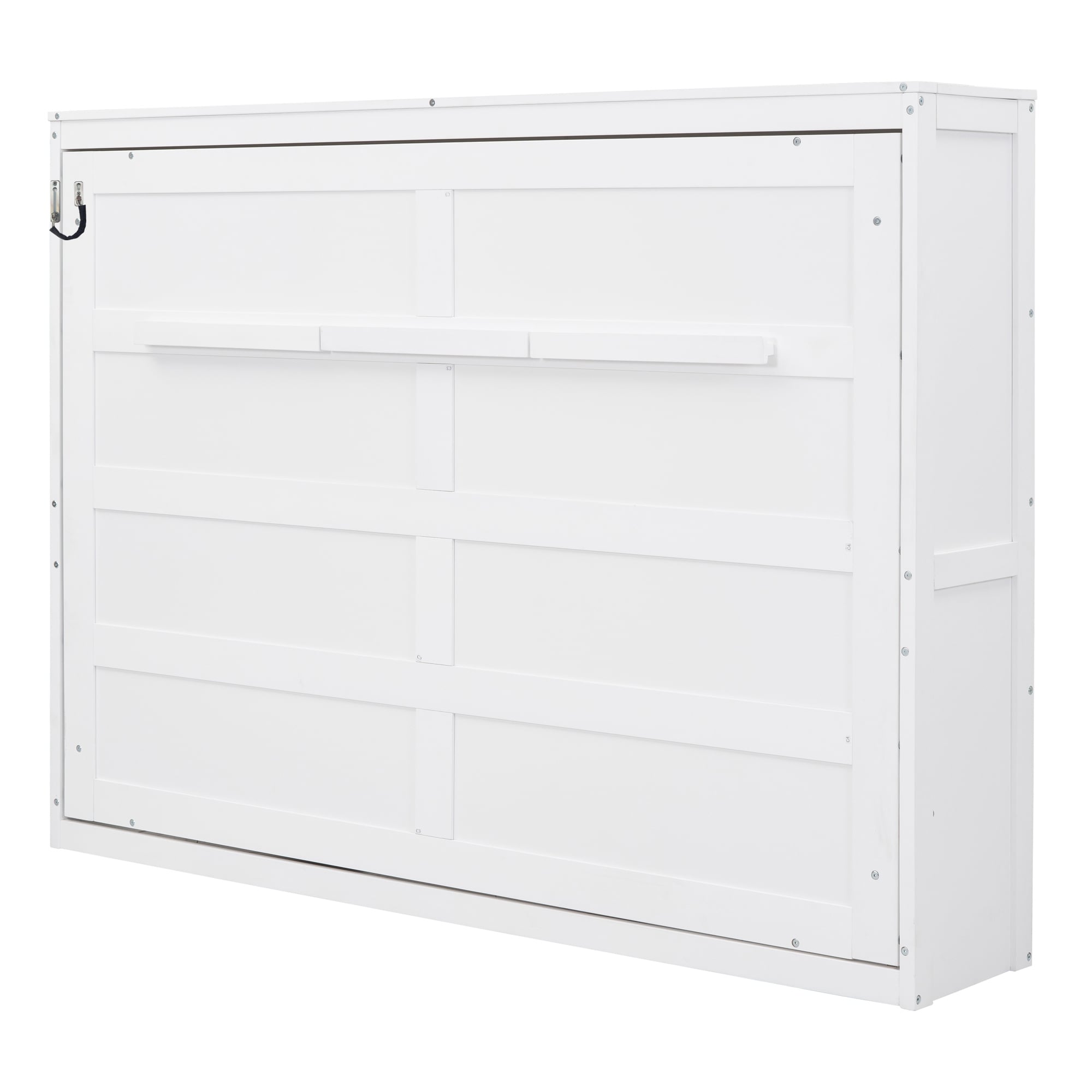 Full Queen Space Saving Murphy Wall Bed With Flexible Slats And No Box Spring Needed