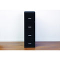 18 4 Drawer Metal File Cabinet Black
