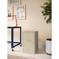 Space Solutions 18 Deep 2 Drawer Metal File Cabinet Putty