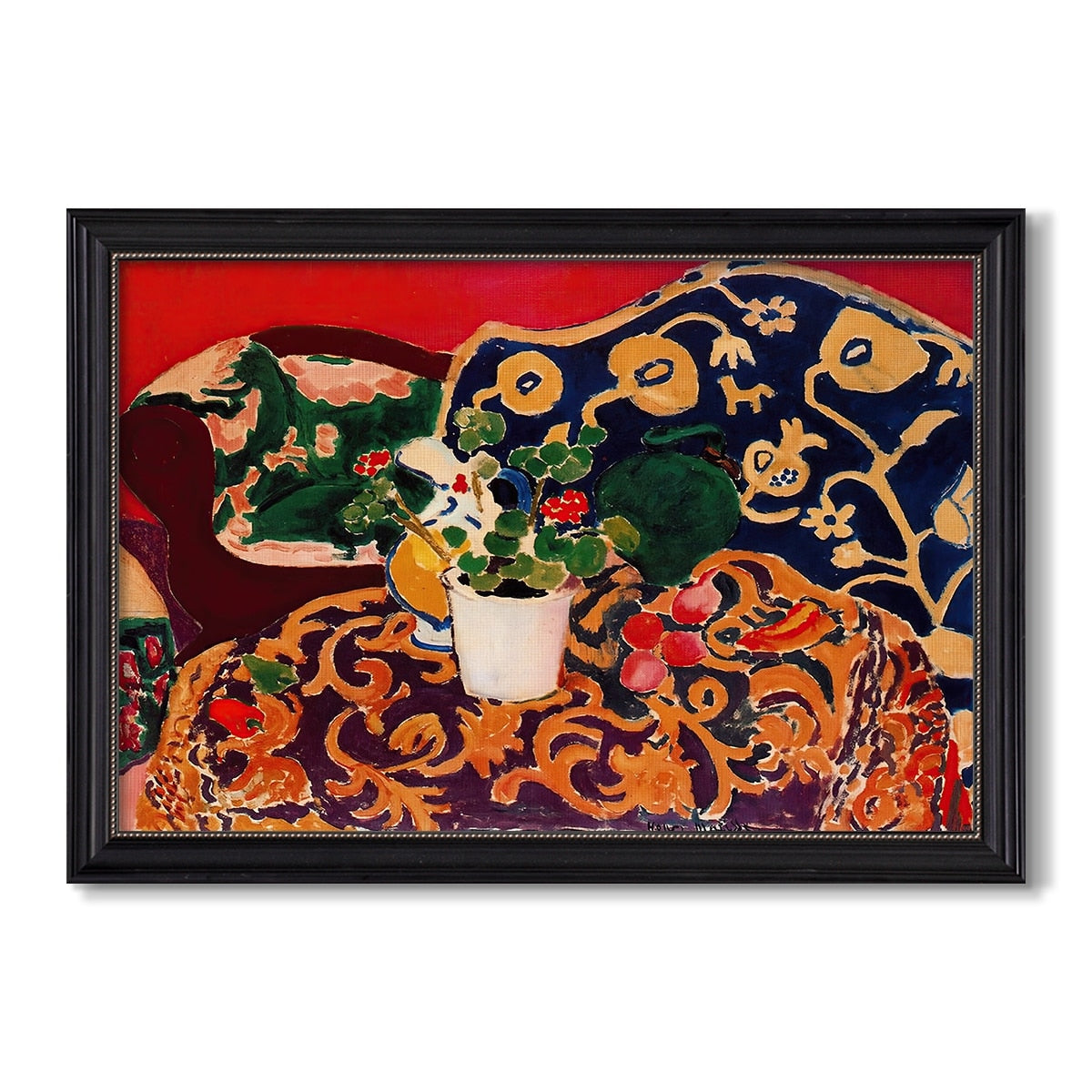 Spanish Still Life C 1910 1911 Henri Matisse Custom Framed Canvas