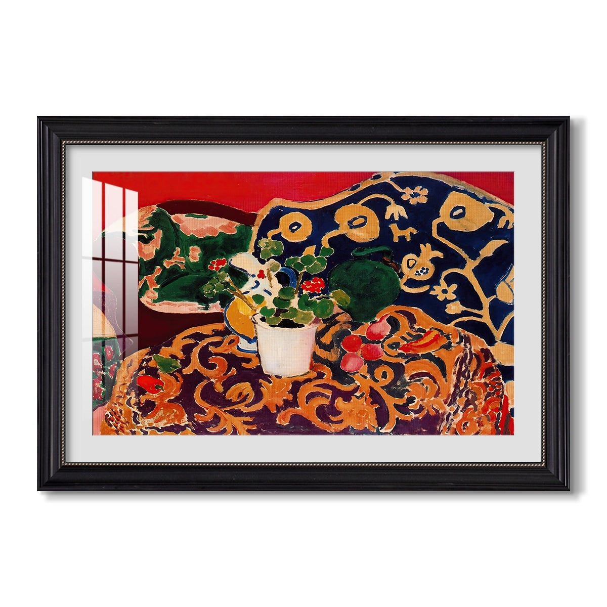 Spanish Still Life C 1910 1911 Henri Matisse Custom Framed Print