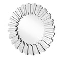 Sparkle 31 In. Contemporary Round Mirror In Clear