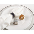 Sparkling Square Design Napkin Rings Set Of 4