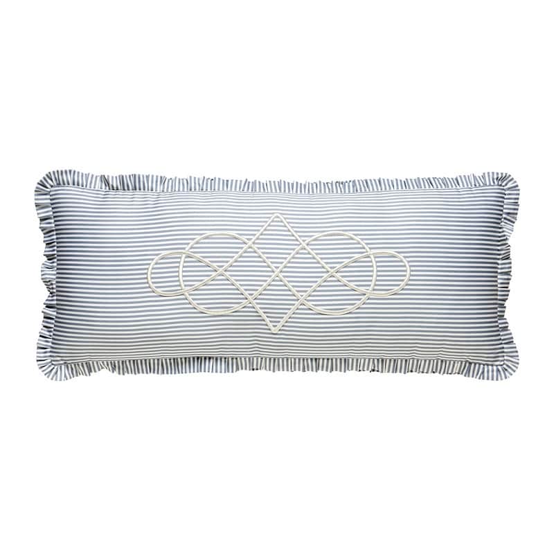 Spartina 449 Jonas Hundred Embroidered Striped Oblong Pillow