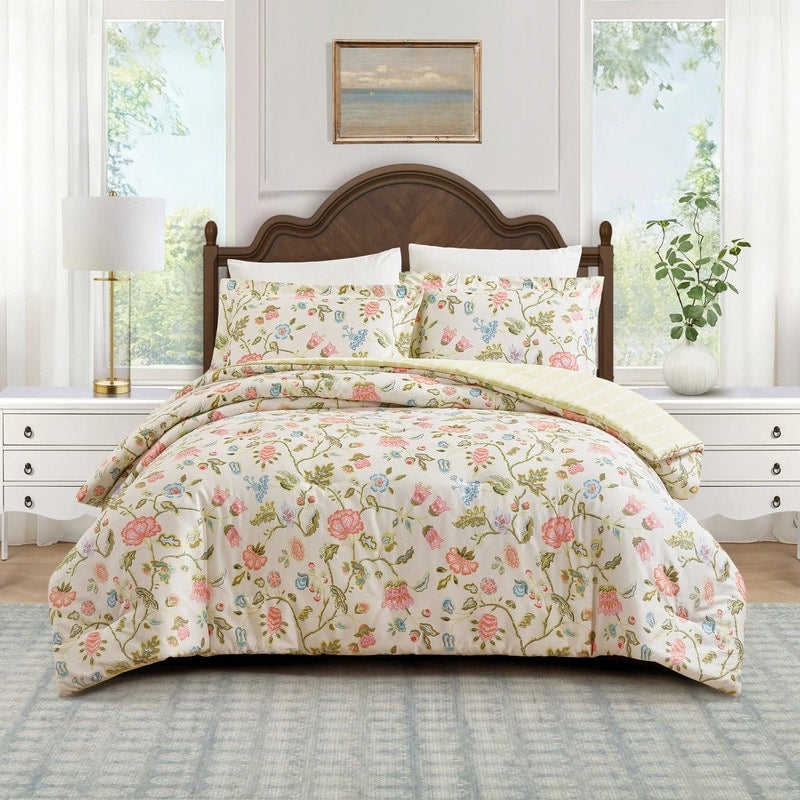 Spartina 449 Sugar Mill Jacquard 3 Piece Reversible Cotton Sateen Comforter Set