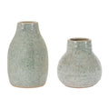 Speckled Glaze Stoneware Vase Set Of 2