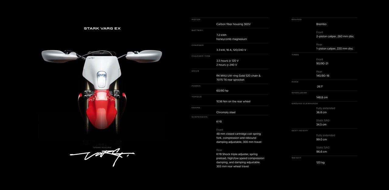 Stark VARG EX ALPHA 80HP ROAD LEGAL