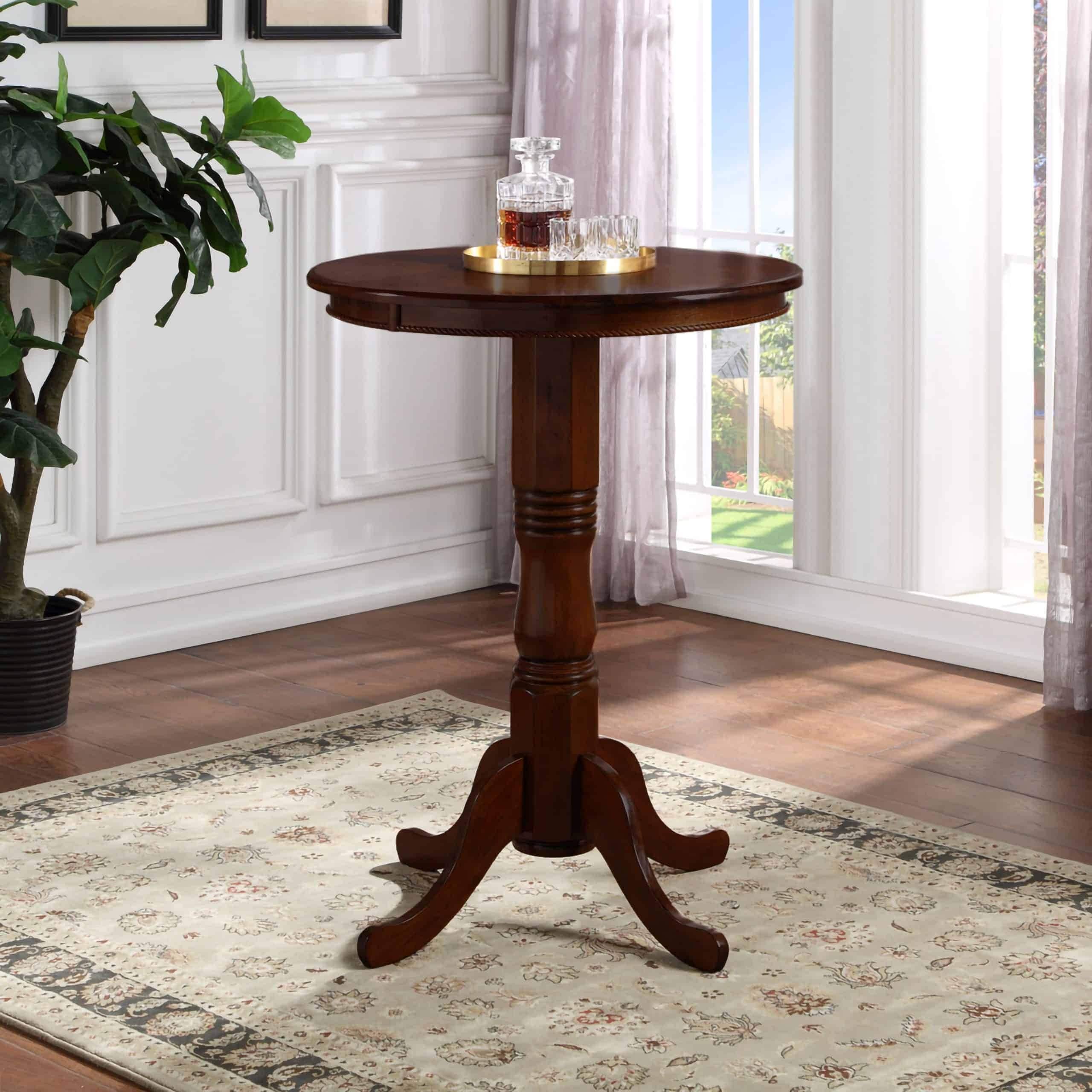 Spectator Round Wood Pub Table