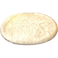 Spectrum Faux Sheepskin Oval Shape White Shag Area Rug 4 X 6 Oval