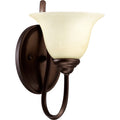 Spencer Oiled Bronze And Amber Scavo 1 Light Wall Light