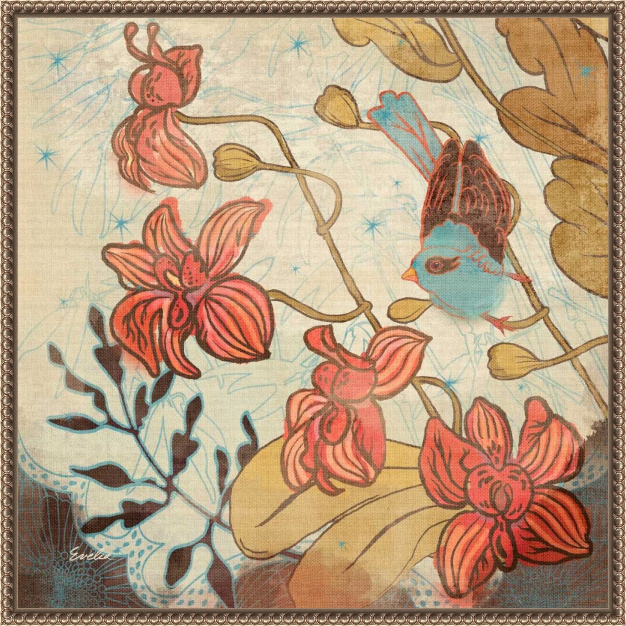 Spice And Whimsy No. 2 By Evelia Designs Framed Canvas Wall Art Print