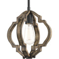 Progress Lighting Spicewood Brown Metal Steel One Light Mini Pendant Fixture