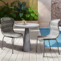 Spinnaker Outdoor Boho Wicker Dining Chair Set Of 2 By Christopher Knight Home 20.25 W X 25.50 D X 34.75 H