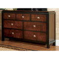 Splendid Wooden Dresser In Transitional Style Acacia And Walnut Brown