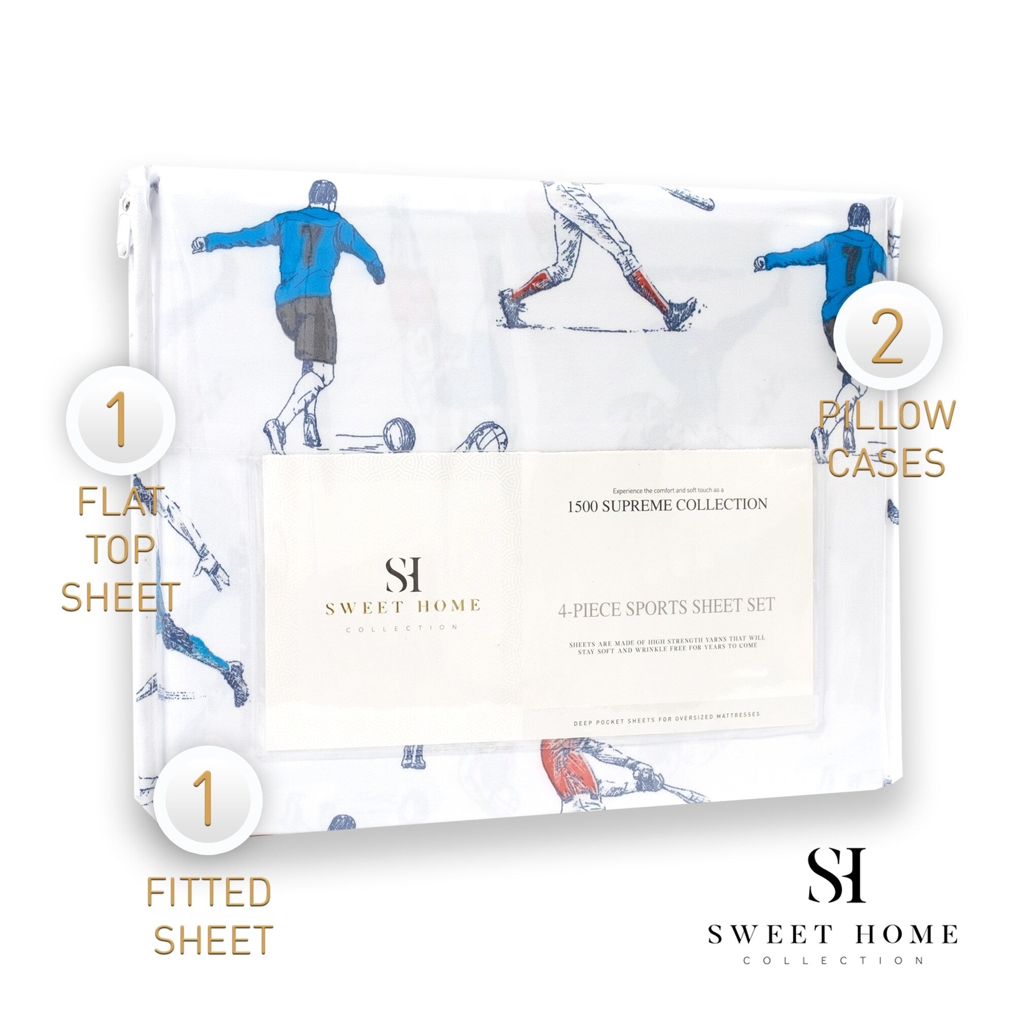 Sports Sheet Set By Sweet Home Collection