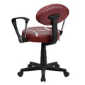 Lancaster Home Sports Vinyl Metal Plastic Task Chair
