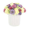 Spring Centerpiece With Roses And Dahlias 12