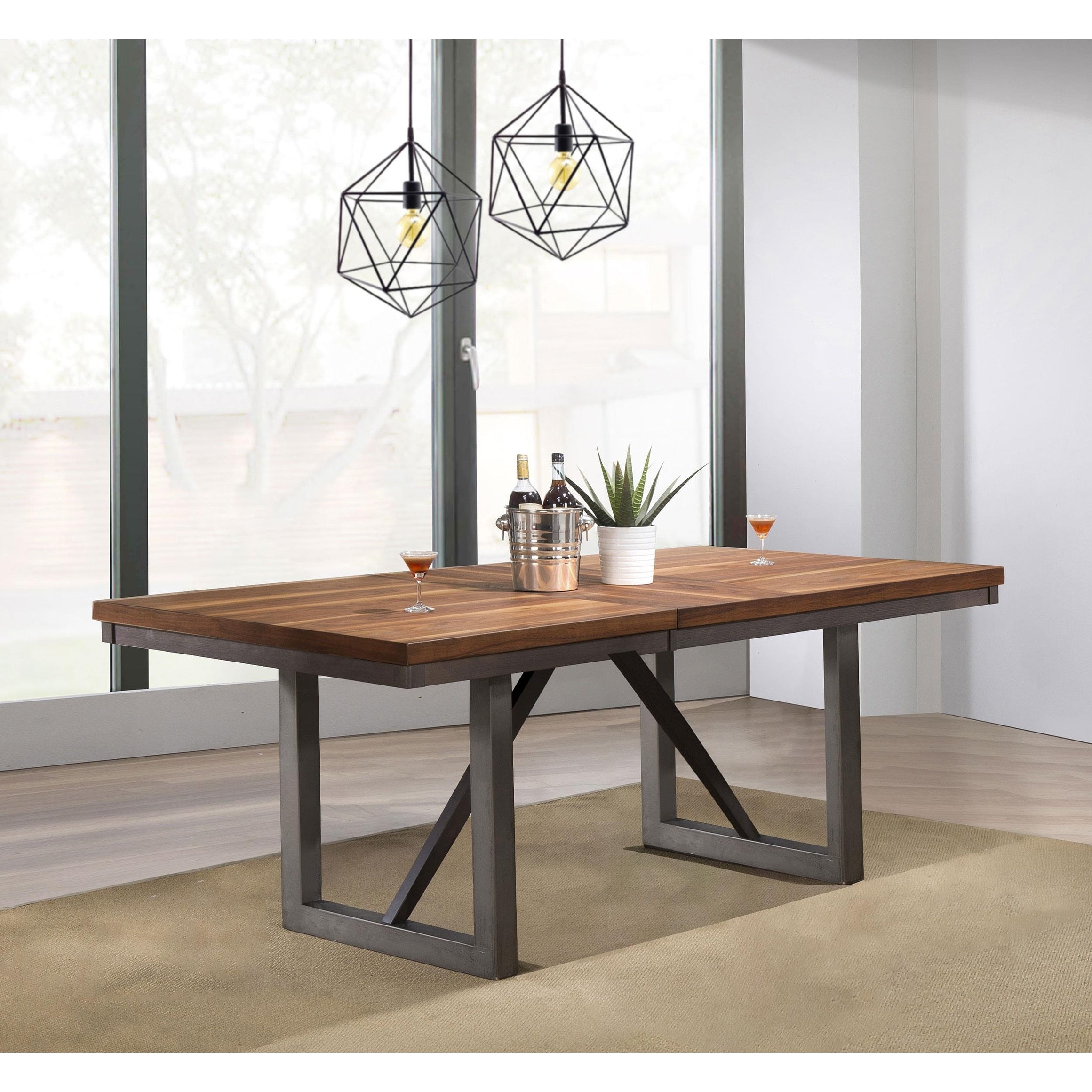Copper Grove Kortrijk Walnut Dining Table With Espresso Finish