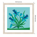 Spring Flowers By Carrie Cantwell Wood Framed Wall Art Print Hardwood White Wash Narrow