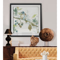 Spring Melody Ii Custom Framed Print Blue White Grey Yellow Green Silver Gold