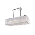 10 Light Chandelier With Chrome Finish