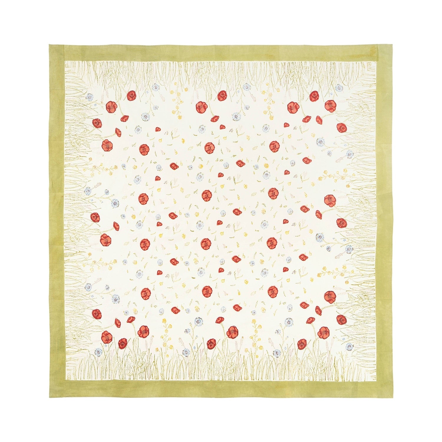 Springfields Multicolored Square Cotton Tablecloth
