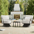 Spruce Spring Patio Fruniture Outdoor Swivel Chair And Side Table