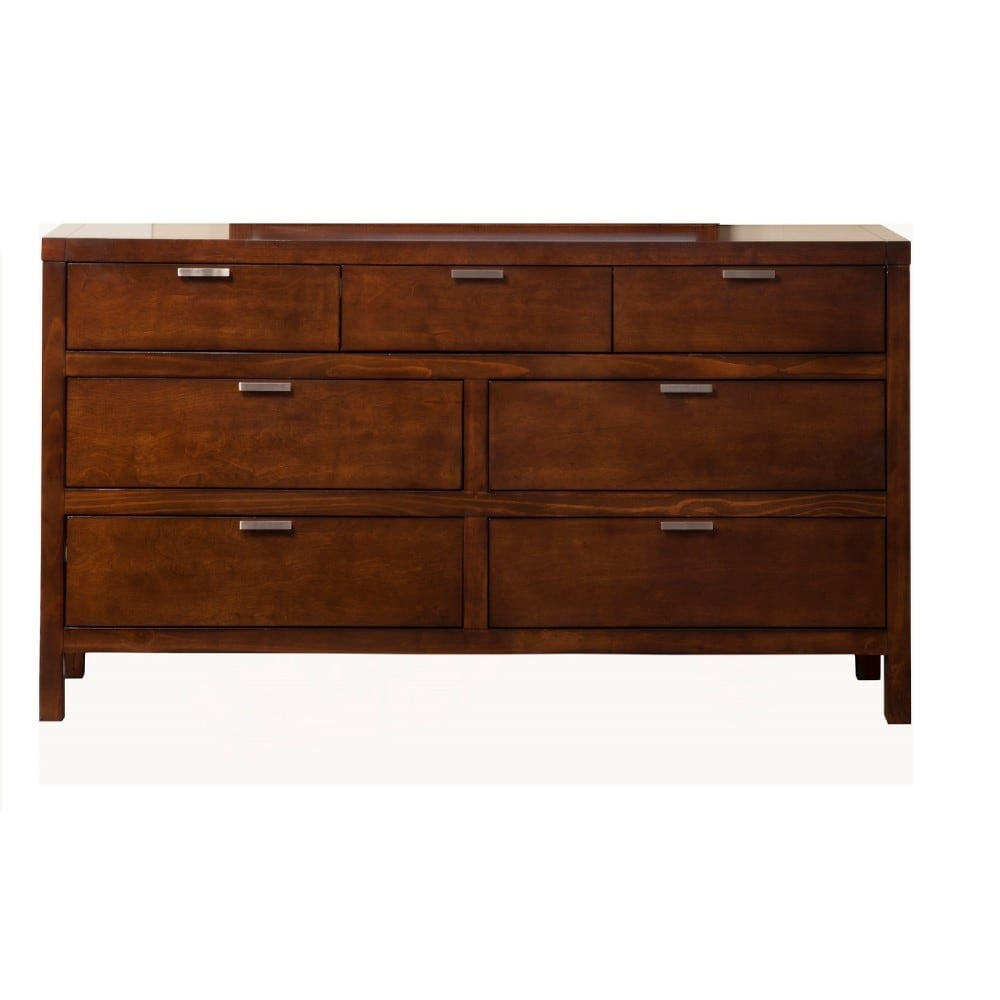 Sprucely Trimmed Select Solids Veneer Dresser Brown