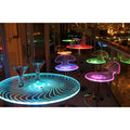 Porch Den Starbuck Metal Acrylic Led Light Up Bar Table