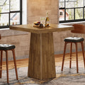 Square Bar Table 31.5 Inch Small Counter Height Pub Dining Table 31.5 L X 31.5 W X 39.37 H