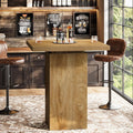 Square Bar Table 39.4 H Industrial High Top Table