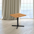 Square Butcher Block Style Table Top Restaurant Table Top