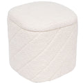 Square Diagonal Tufted Folding Storage Ottoman With Reversible Lid