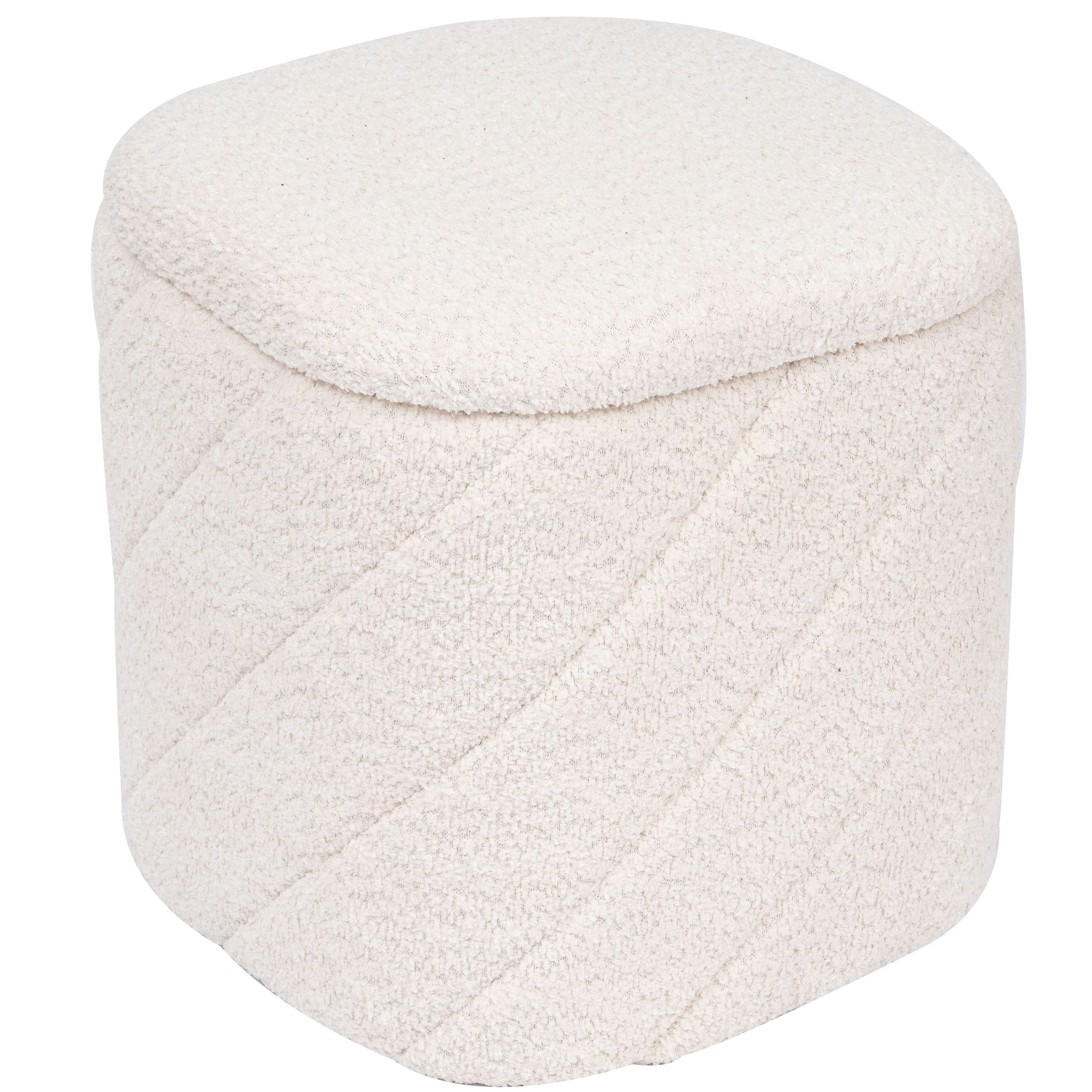 Square Diagonal Tufted Folding Storage Ottoman With Reversible Lid