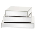 Square Mirrored Display Platforms Set Of 3