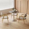 Square Modern Dinning Table 31.5 Inches Bistro Table Tulip Table With Faux Marble Top Sturdy Metal Frame Diameter
