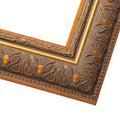 Square Museum Gold Picture Frame Uv Acrylic Foam Board Backing Hanging Hardware