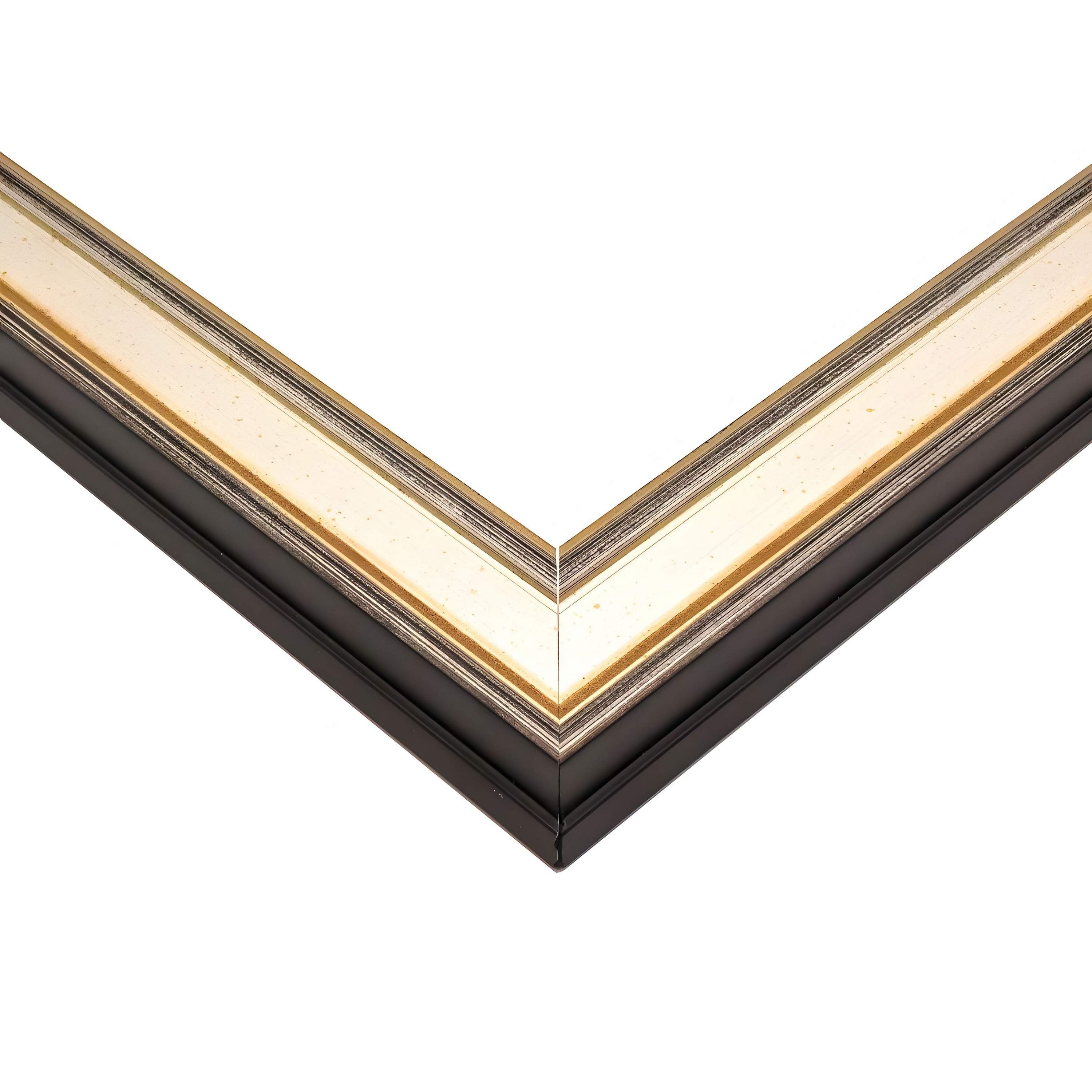 Square Refined Silver Picture Frame Uv Acrylic Foam Board Backing Hanging Hardware