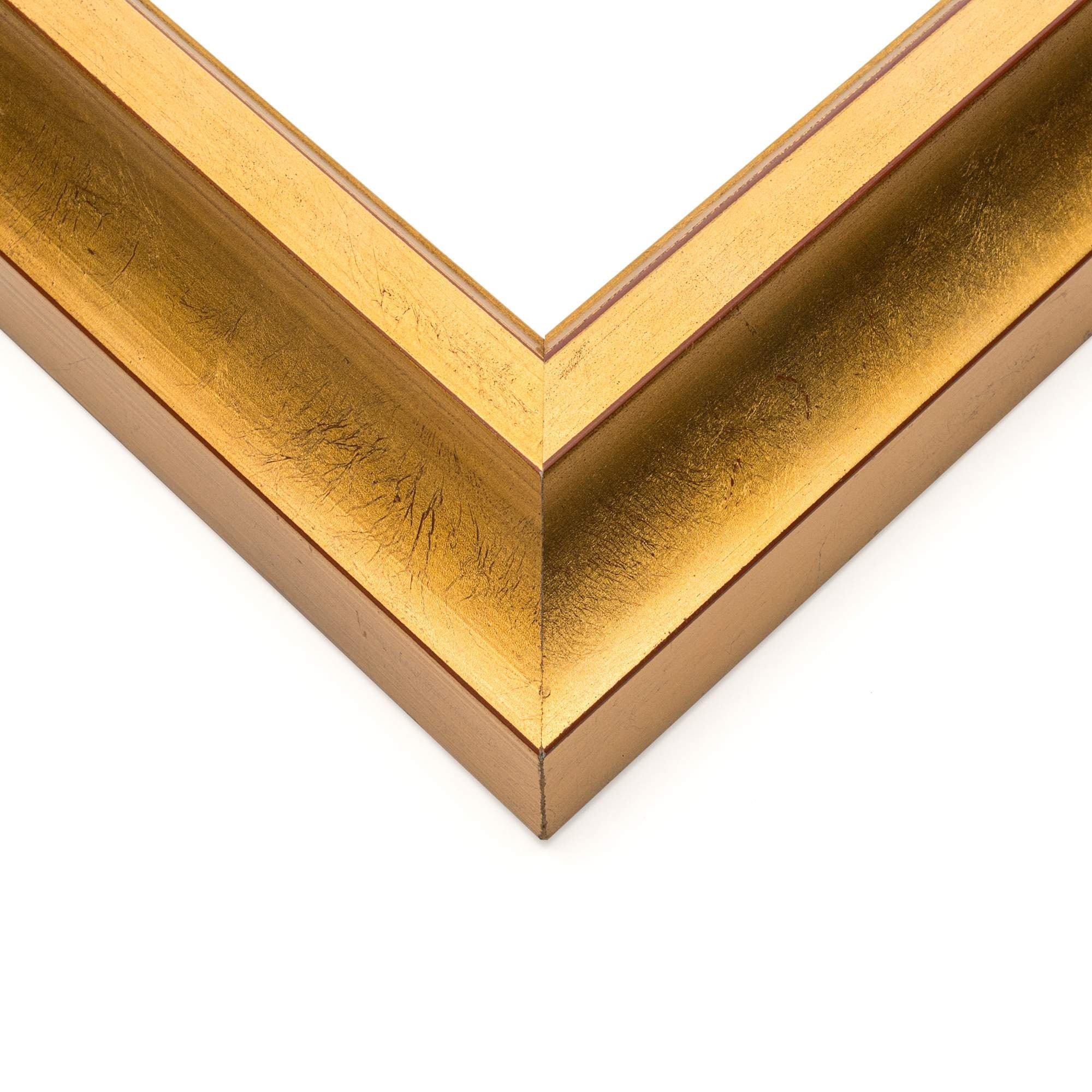 Square Shadow Box 1.75 Deep Gold Frame Uv Acrylic Backing Hanging Hardware